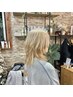 ケアブリーチ(全体)ダブルカラー＋カット＋ナノトリートメント￥22000