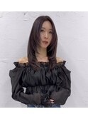 ツヤ髪ハイレイヤー
