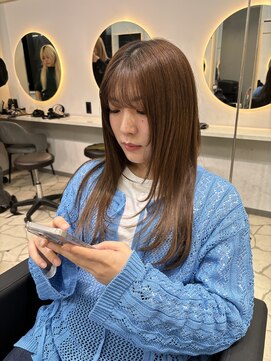 ラピス 福岡天神店(Lapis) 顔周りカット×バイカルテトリートメント×レイヤーカット