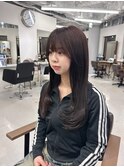 韓国風レイヤーカット/ショコラブラウン/髪質改善トリートメント