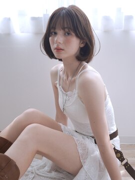 リアン バイ キートス(Lien by kiitos) ニュアンスボブ×フォギーベージュ