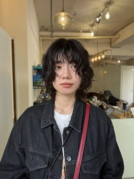 ピノ(pino.) ショートパーマ顔まわりレイヤーウルフパーマ