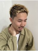 メンズショート/センターパート/パーマ／ニュアンスパーマ