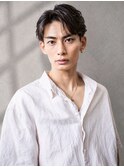 毛流れセンターパート