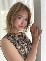 レーヴバイキートス(REVE by kiitos)&nbsp;★20代30代40代ヘイリーボブハイトーンカラー梅田
