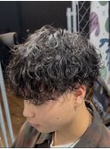 マッシュ×波巻きシャドウパーマ