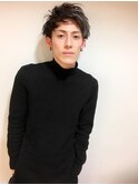 アシンメトリー×2ブロック 束間グランジショート