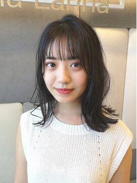 アナ ラーナ(Anna Lanna) 《お客様スタイル》シースルーバングロブ【奥村北斗】表参道