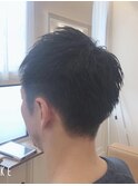 ハチ周りが張ってくるを骨格補正カット
