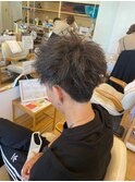 ソフトモヒカンツイストパーマ♪