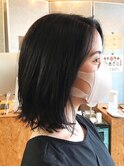 色っぽふんわりミディ/黒髪/似合わせカット/くびれヘア