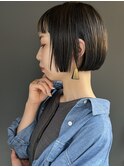 【morio 池袋】ツーブロックワンレンボブ♪