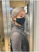 ホワイトベージュ　ハイライト　インナーカラー　デザインカラー
