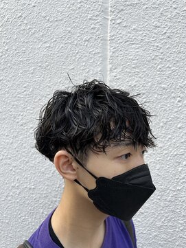 アカ(ACA) メンズカットパーマ波巻ツイストスパイラルパーマ札幌大通