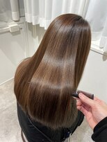 イニット 奈良新大宮(init.)&nbsp;20代 30代 40代 ミルクチョコレート モテ髪 髪質改善 春カラー