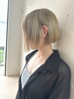 ヘアーワークス ヘルム 渋谷店(HAIR WORKS HELM)&nbsp;HELM渋谷】金髪 bob