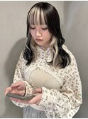 前髪/アンブレラカラー/こなれミディ/イメチェン/ウェーブパーマ