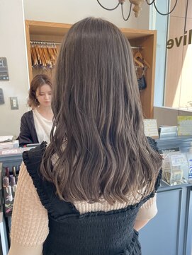 ネオリーブアイム 横浜西口店(Neolive aim) グレージュ ラベンダーグレージュ 黄味消しカラー