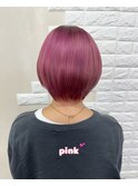ピンク・ショート・ボブ♪
