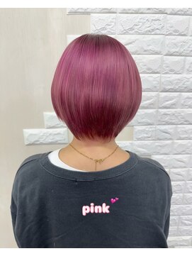 ミウミウヘア(miu miu hair) ピンク・ショート・ボブ♪