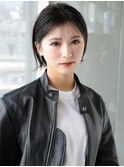 シースルーバングと外ハネボブとグレージュ