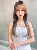 ACE横浜　ミルクティーベージュ×ざっくりレイヤー