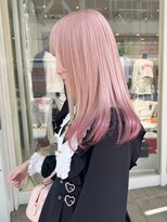 リッパー バイ レイム(Ripper by LAME)&nbsp;ホワイトピンク×裾カラー