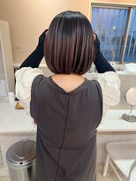 アスラン(ASLAN)&nbsp;【aslan】ボブ/アンブレラ活かし/グレーピンク