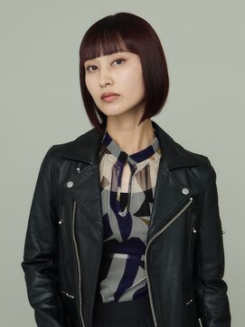 ピークアブー 原宿ハラカド(PEEK-A-BOO) くせ毛多毛ボブショート前下がりモードワイドバングかっこいい