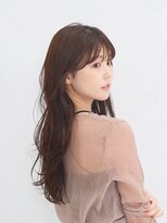 アーサス ヘアー デザイン 鎌取店(Ursus hair Design by HEADLIGHT)&nbsp;ロングレイヤーココアベージュ小顔オリーブグリーン黒髪グレー