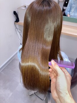 【扱いやすく毎日が楽にまとまる髪質】癖や広がりをナチュラルカバー◎ダメージレスで柔らかく仕上げます♪