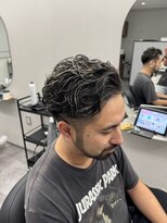 アイスプロドバイブルーム 木更津店(ice prod by bloom)&nbsp;MEN’S HAIR/ブルーブラック/フェザーパーマ/木更津