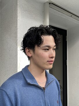 ジリ(JILI) 【JILI】センターパート ルーズウェーブ　メンズ　◎上辻