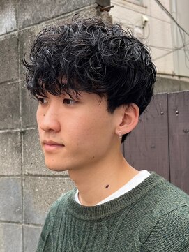 エルマーク 梅田(L-MARK) マッシュ/スパイラル/パーマ/メンズ/ツイスパ/波巻きパーマ
