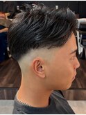 千葉駅MEN’S HAIR/サーフカール/刈り上げセンターパート