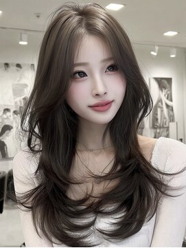 ノイズオオサカ 天王寺店(NOISM OSAKA) 韓国風レイヤーカット/ロングレイヤー/ハッシュカット/10代20代