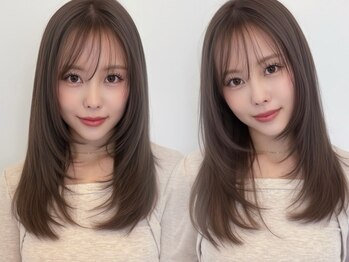 ルージュシー(RU10C)の写真/ブリーチなしダブルカラーで赤みとダメージを抑え透け感・抜け感を叶える欲張りカラー♪