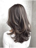 40代50代60代/脱白髪染め白髪ぼかしハイライト/グレージュ