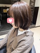ユニックス モザイクモール港北店(UNIX) 【UNIX北村さえ】顔周りレイヤー丸みボブ#ショコラブラウン