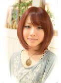 【miel hair bijoux】☆ひし形ニュアンスボブ☆