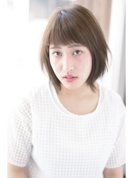 ヘアーアンドメイク シーク 八王子(HAIR&MAKE SeeK) 王道ナチュショートレイヤー×ショートバング×プラチナアッシュ