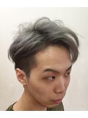 ツーブロック、シルバー