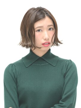 ヘアメイク アース 古川店(HAIR&MAKE EARTH) 切りっぱなし風タイトボブ