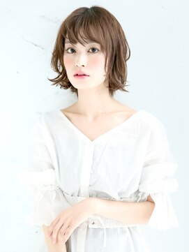 フラン(flan) 柔らか質感のシフォンボブ