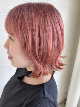 リレットヘアー(Riretto HAIR) ピンクカラー