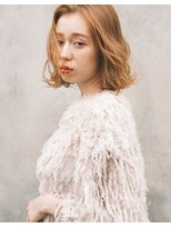 レジュアル(RESSUAL)&nbsp;エアリーミディ　ショートパーマ　黒髪　ホワイトアッシュ