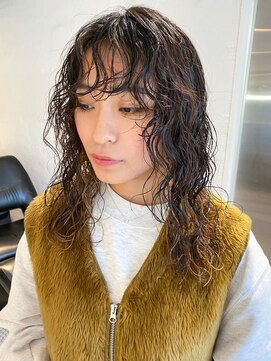 アイティー バイ アルバム 中野店(IT by ALBUM) パーマロング_ピンクベージュインナーグレージュ_ba391041