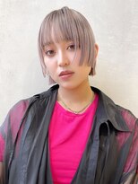 アルバム 池袋(ALBUM) ダブルラインボブ_グレージュカラーボブウルフ_9237