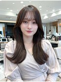 るなstyle 韓国風くびれヘア シースルー前髪 20代30代40代 新宿