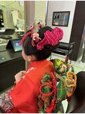 七五三　日本髪